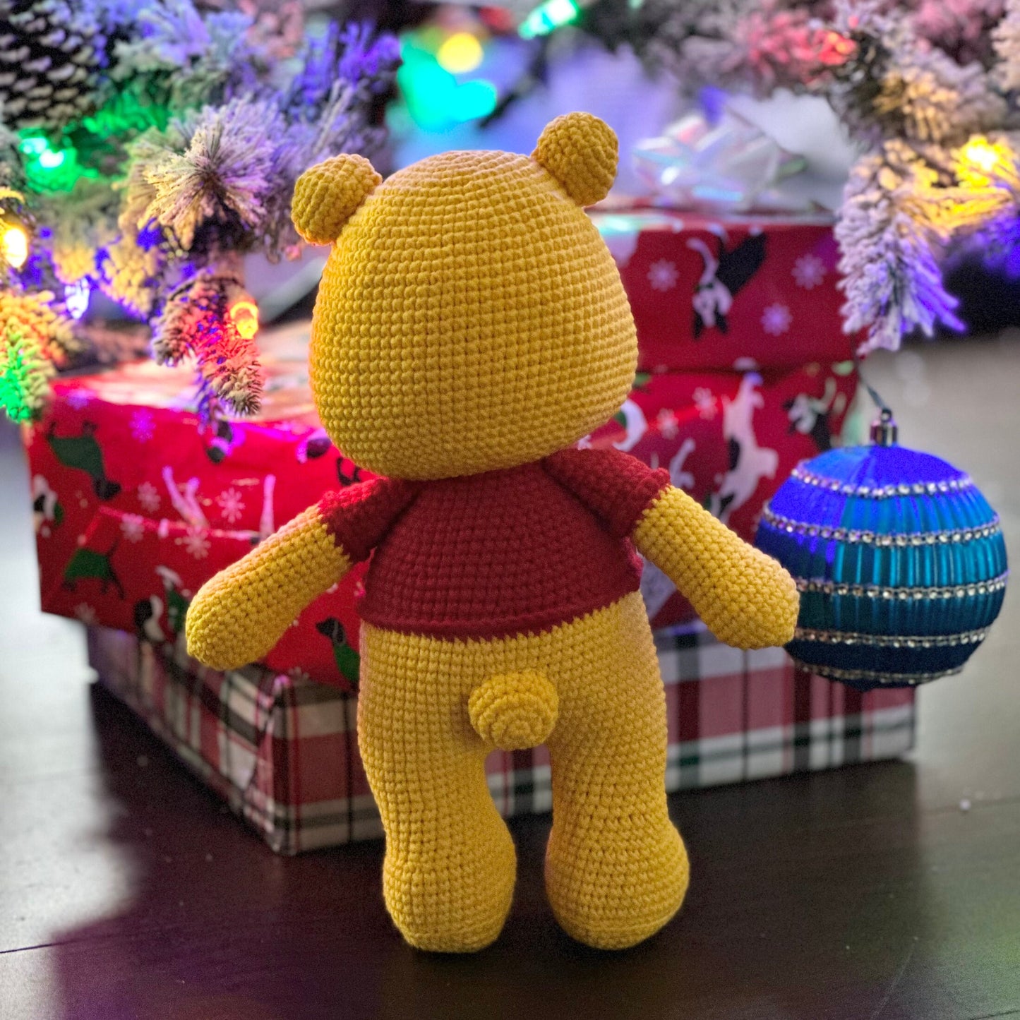 Handmade cotton yarn Bear and friends inspired crochet, amigurumi stuffed, cute, toy for kid, adult hobby,