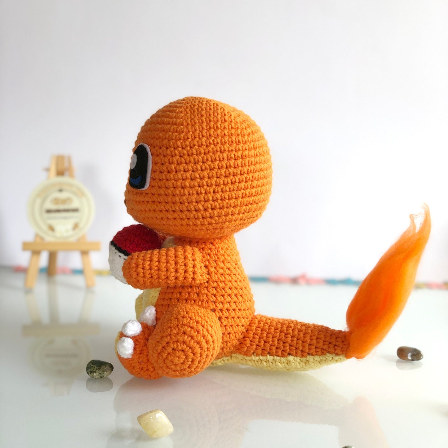 Handmade yarn cotton Animal with ball inspired crochet, amigurumi, cute toy for kid, adult hobby,