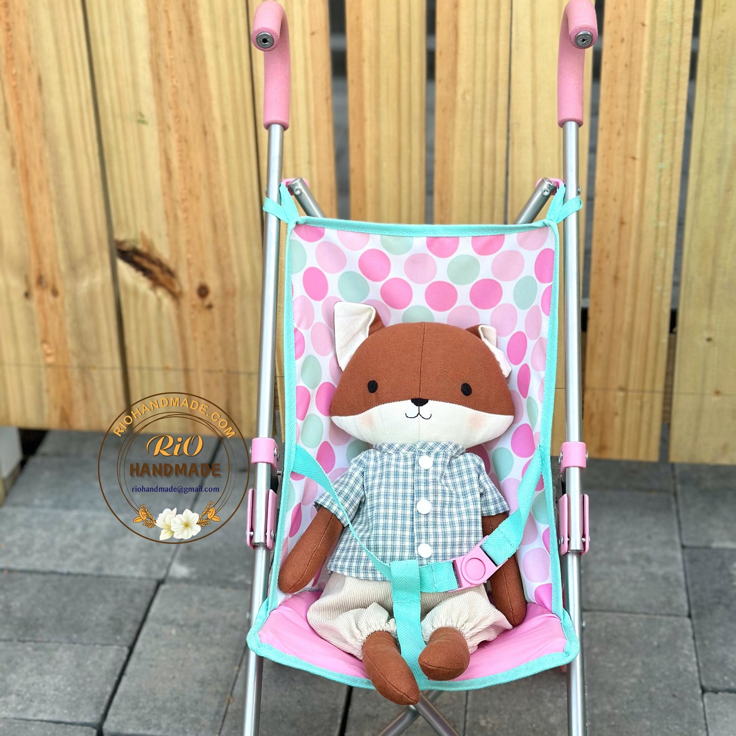 Ready To Ship, Rio Handmade Linen Fox Toy, Nursery Decor Stuffed, Linen Baby Toy, Stuffed Fox Toy For Toddler, Kid, Adult Hobby