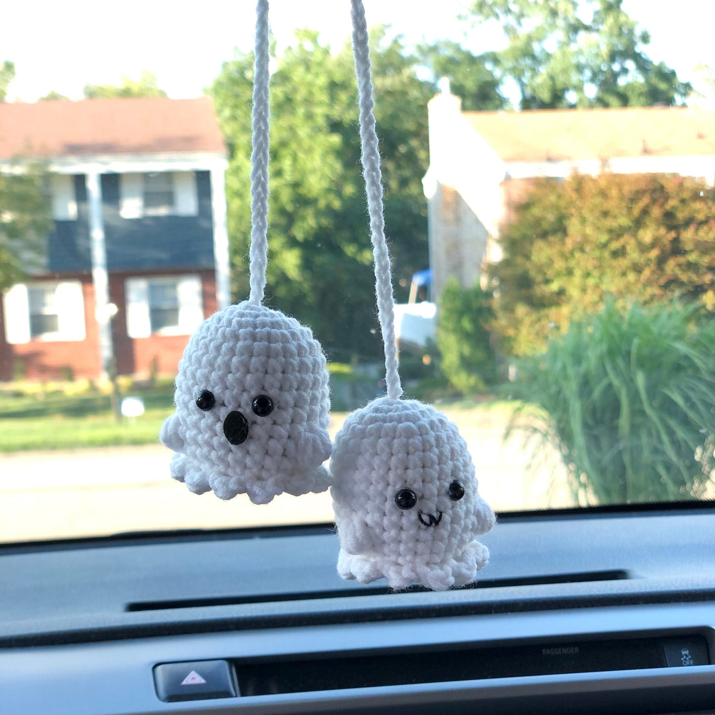 Handmade crochet hanging, car rearview mirror charm crochet amigurumi, plushie toy, cute gift, car hanging accessory