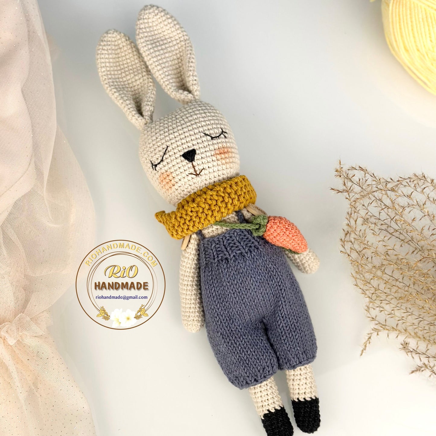 Ready To Ship, Handmade bunny crochet, amigurumi bunny plushie, cute stuffed, soft toy for baby, toddler, adult hobby, Baby shower gift