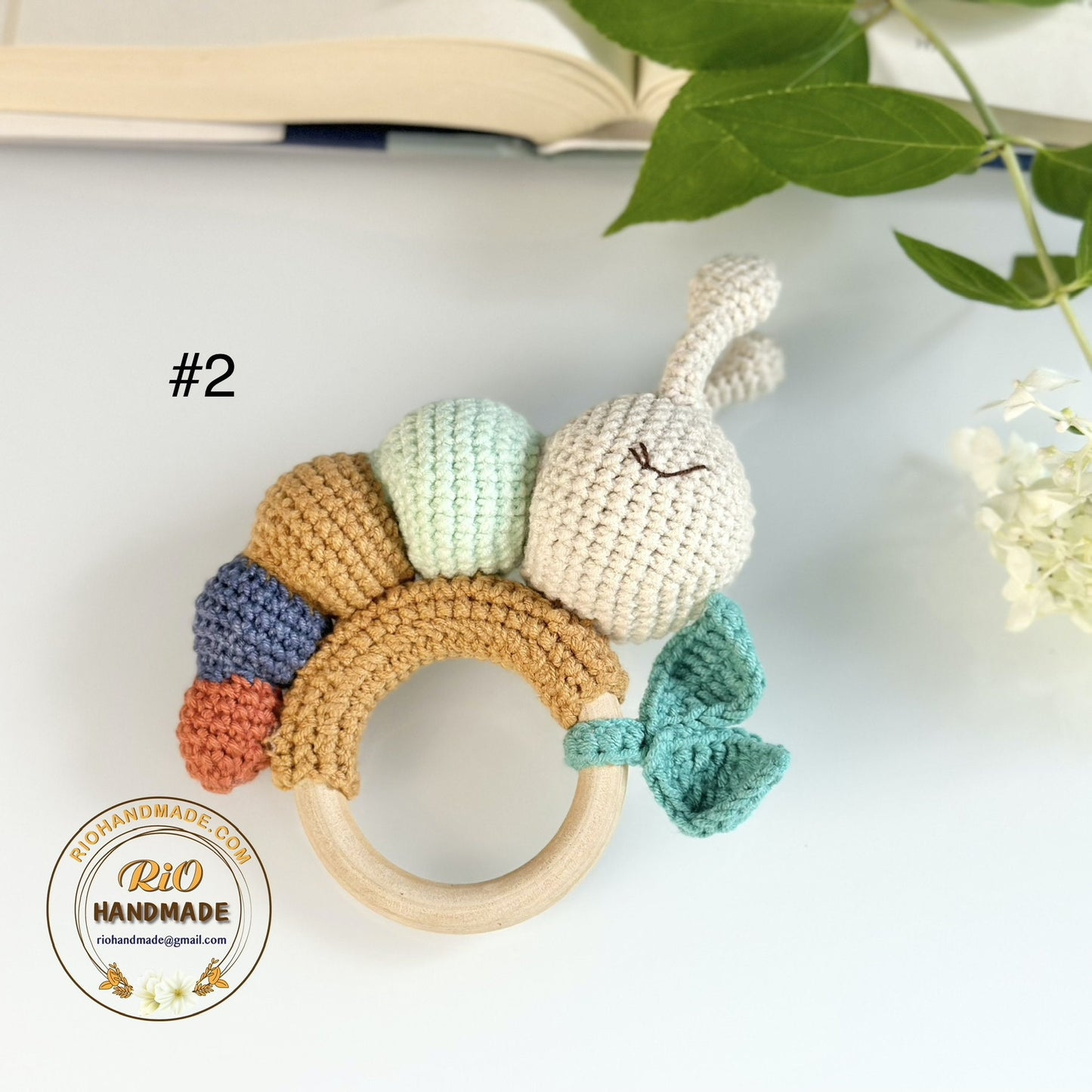 Baby Gift, Animal Newborn Baby Rattle, Baby Crochet Rattle Gift, Toy Rattle With Name