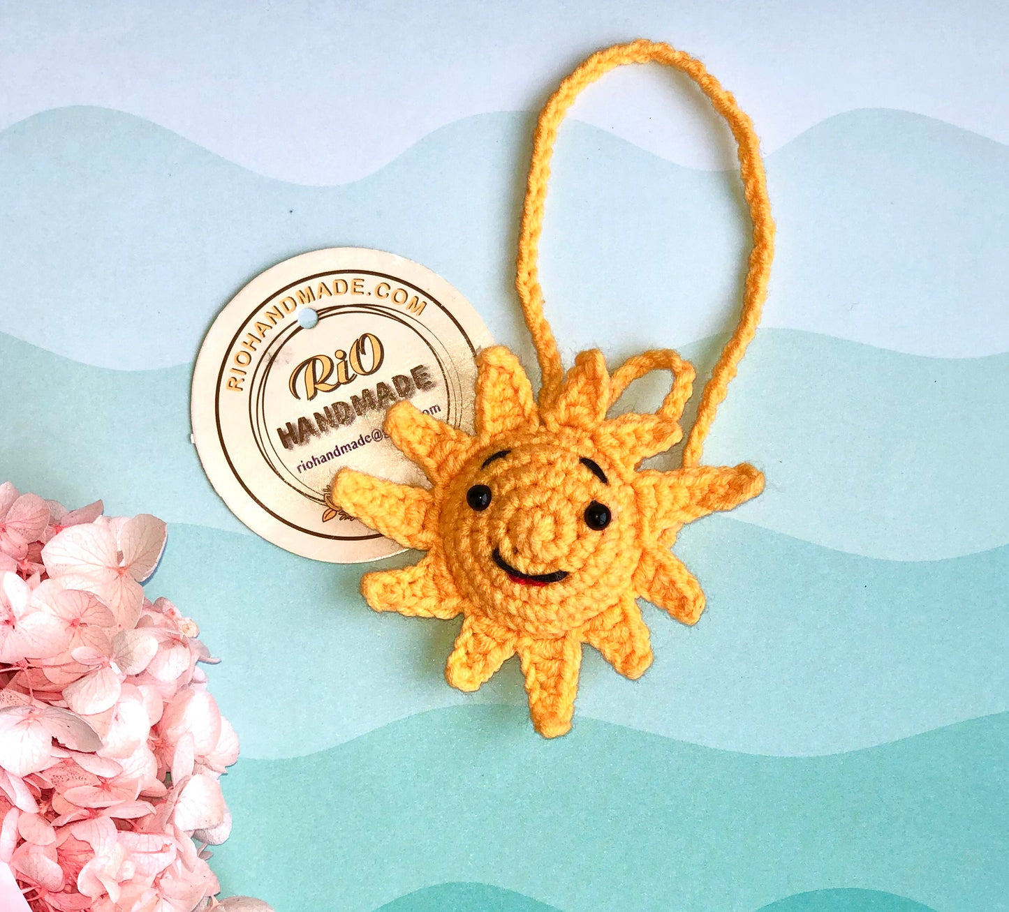 Handmade crochet hanging, car rearview mirror charm crochet amigurumi, plushie toy, cute gift, car hanging accessory