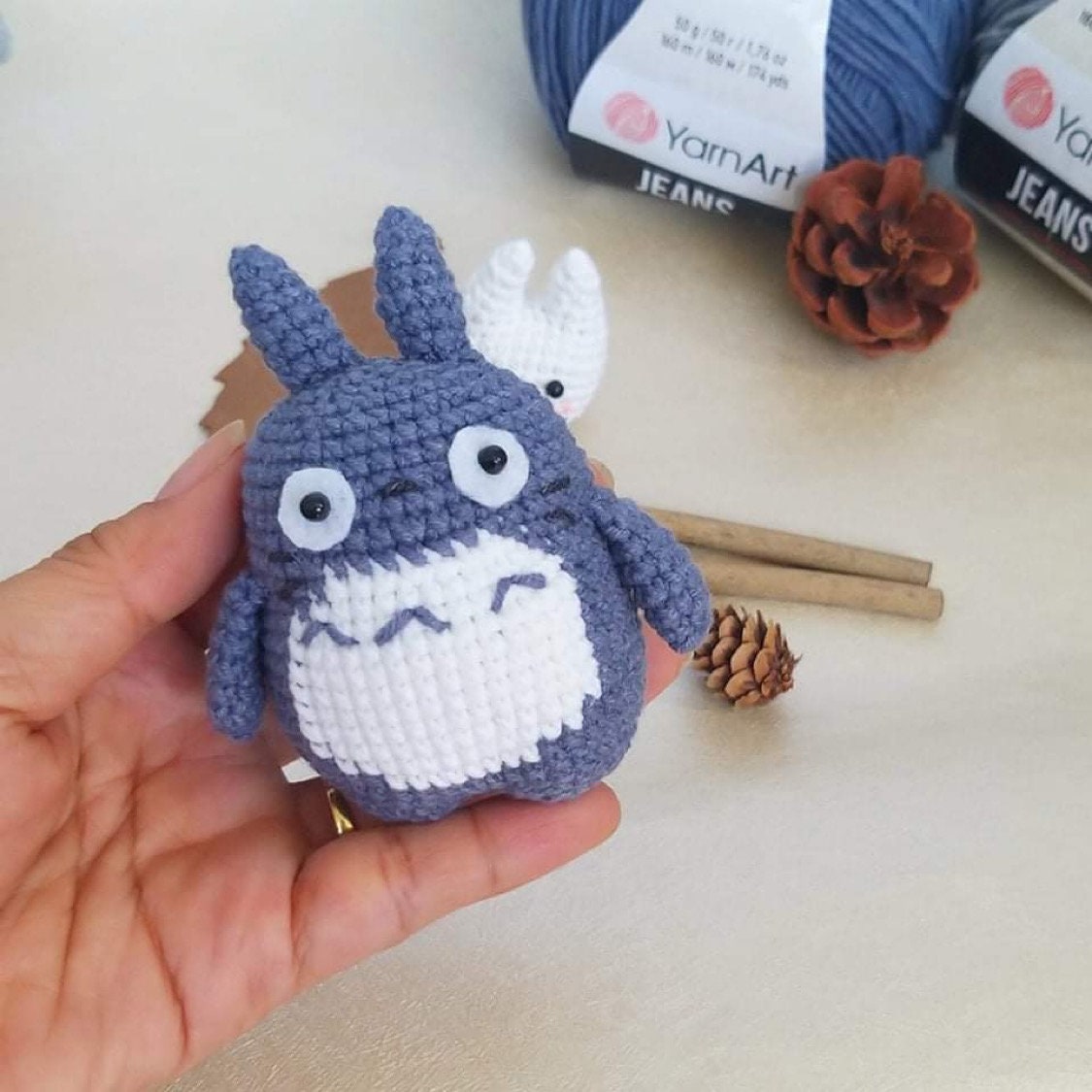 Ready To Ship, Handmade yarn cotton, crochet animal, amigurumi stuffed, cute toy for kid, adult hobby,