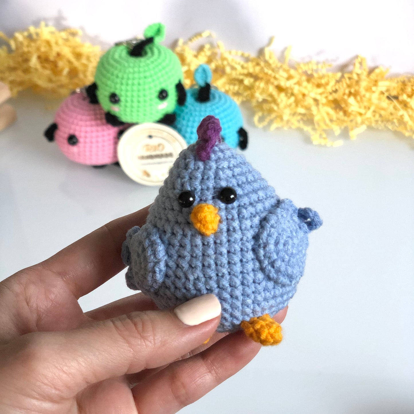 Handmade yarn cotton Chicken crochet, amigurumi Chicken, Chicken stuffed, Chicken Inspired Plush, kid toy, adult hobby,