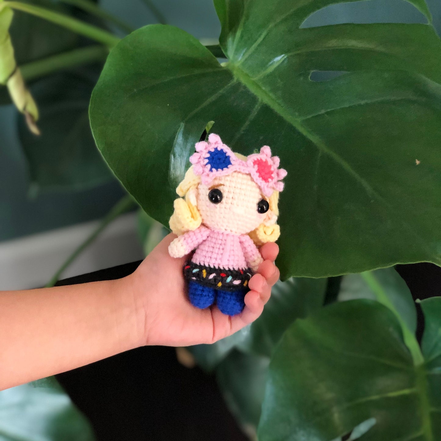 Handmade crocheted doll, Crochet mini doll, Handmade plush doll, Mini custom doll, Cute gift