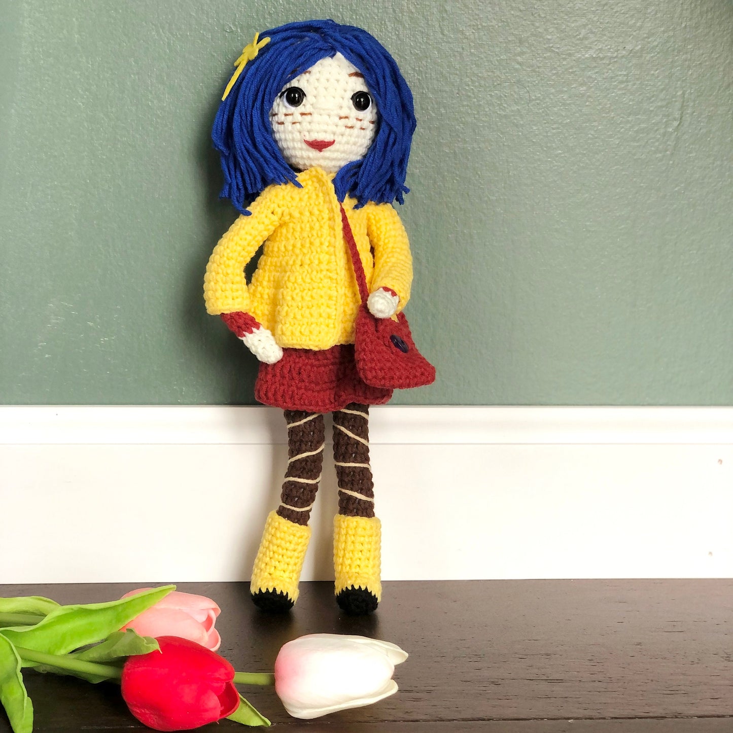 1pc Handmade yarn cotton doll crochet, amigurumi doll, cute, soft toy for baby, toddler, kid, adult hobby