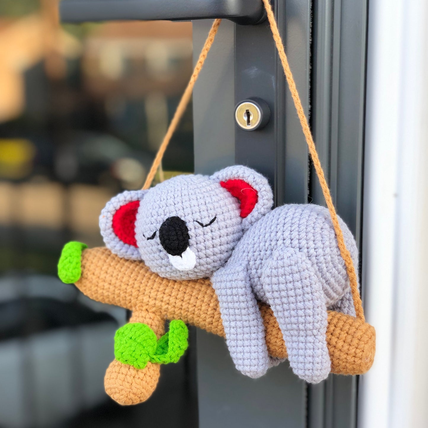 Handmade crochet hanging, car rearview mirror charm crochet amigurumi, plushie toy, cute gift, car hanging accessory