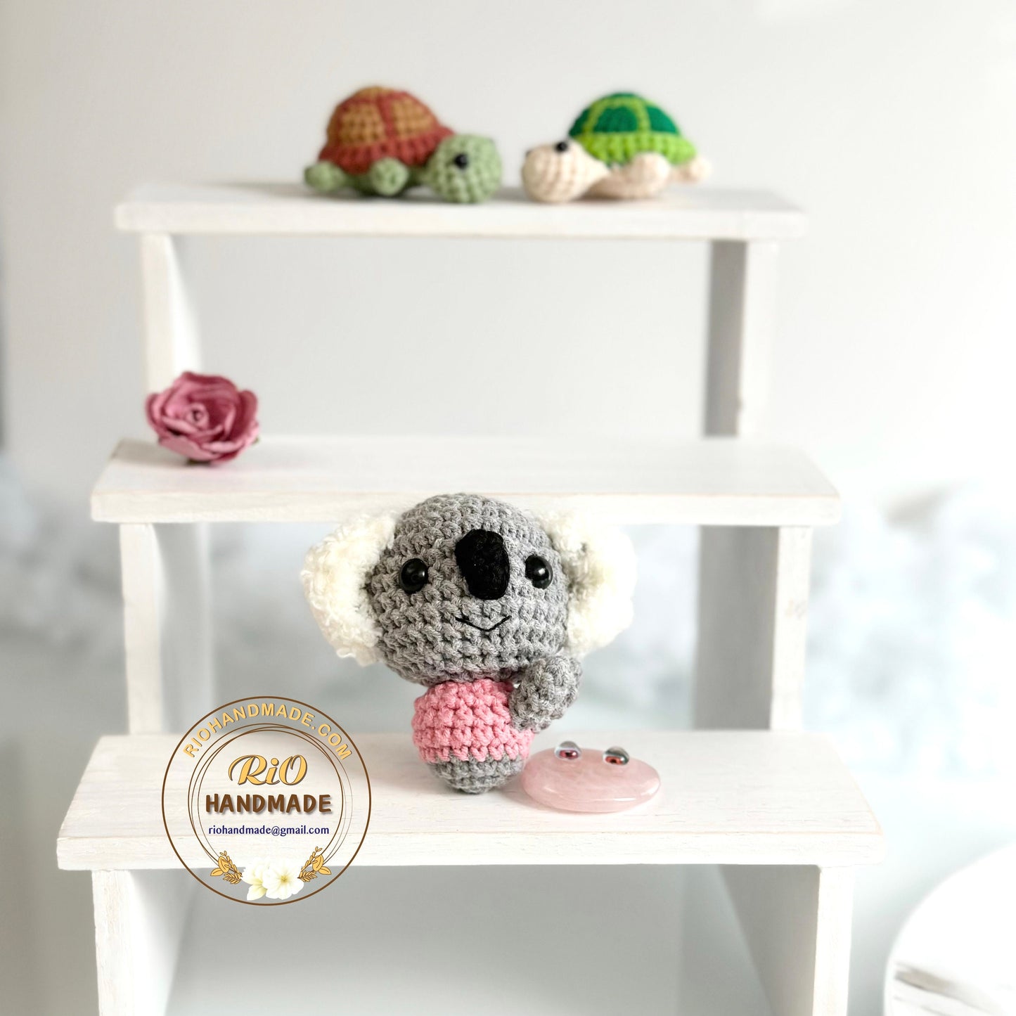 Handmade Koala Crochet Keychain, Cute Koala Keychain, Amigurumi Koala, Cute Gift