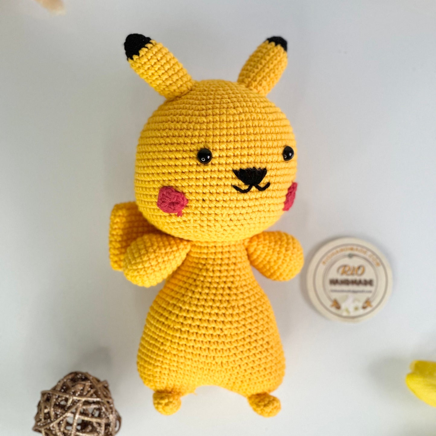Handmade yarn cotton animal crochet, amigurumi, cute toy for toddler, kid, adult hobby,