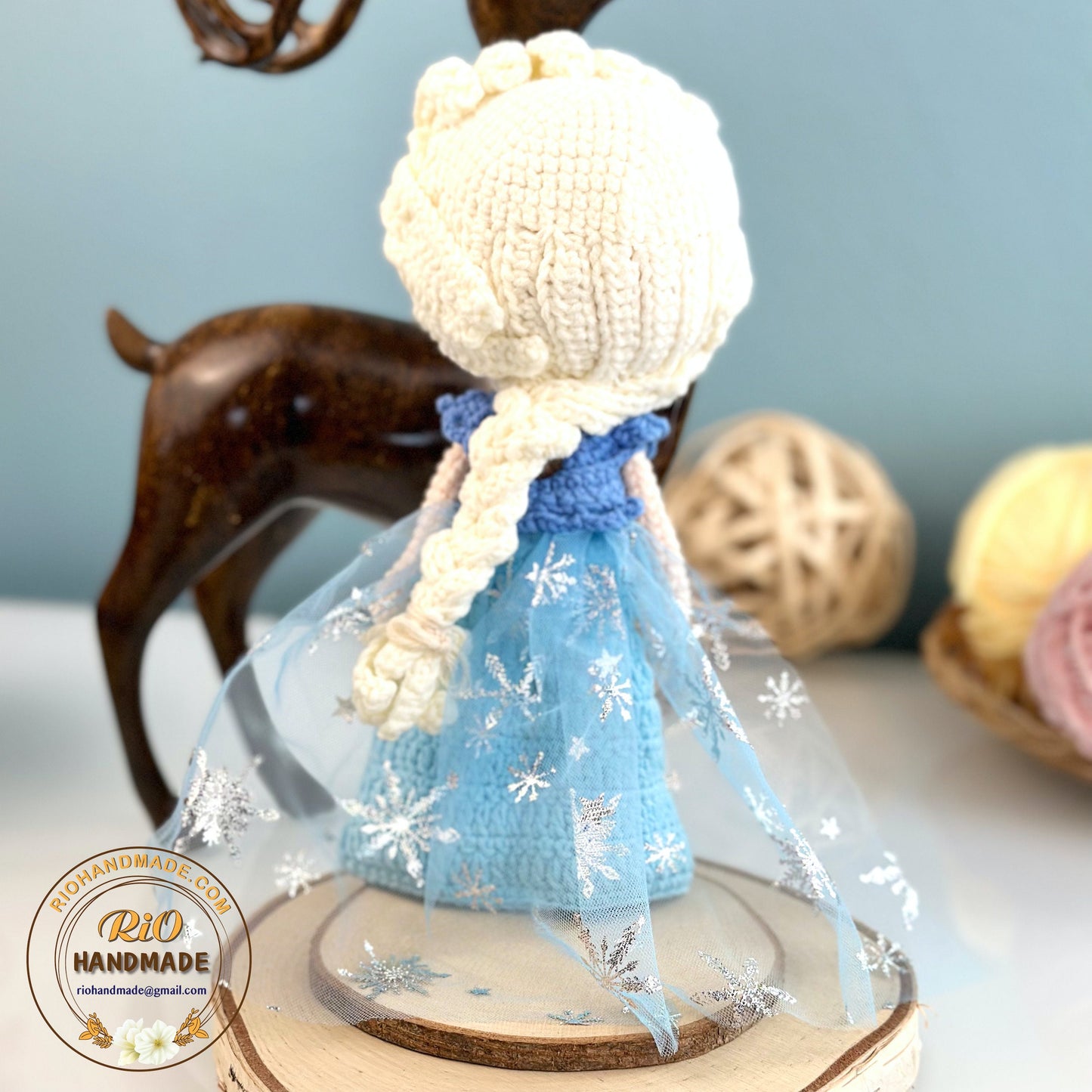 Handmade Princess Inspired Doll Crochet, Princess Doll, Amigurumi princess doll, Soft Toy For Baby, Toddler, Kid, Adult Hobby