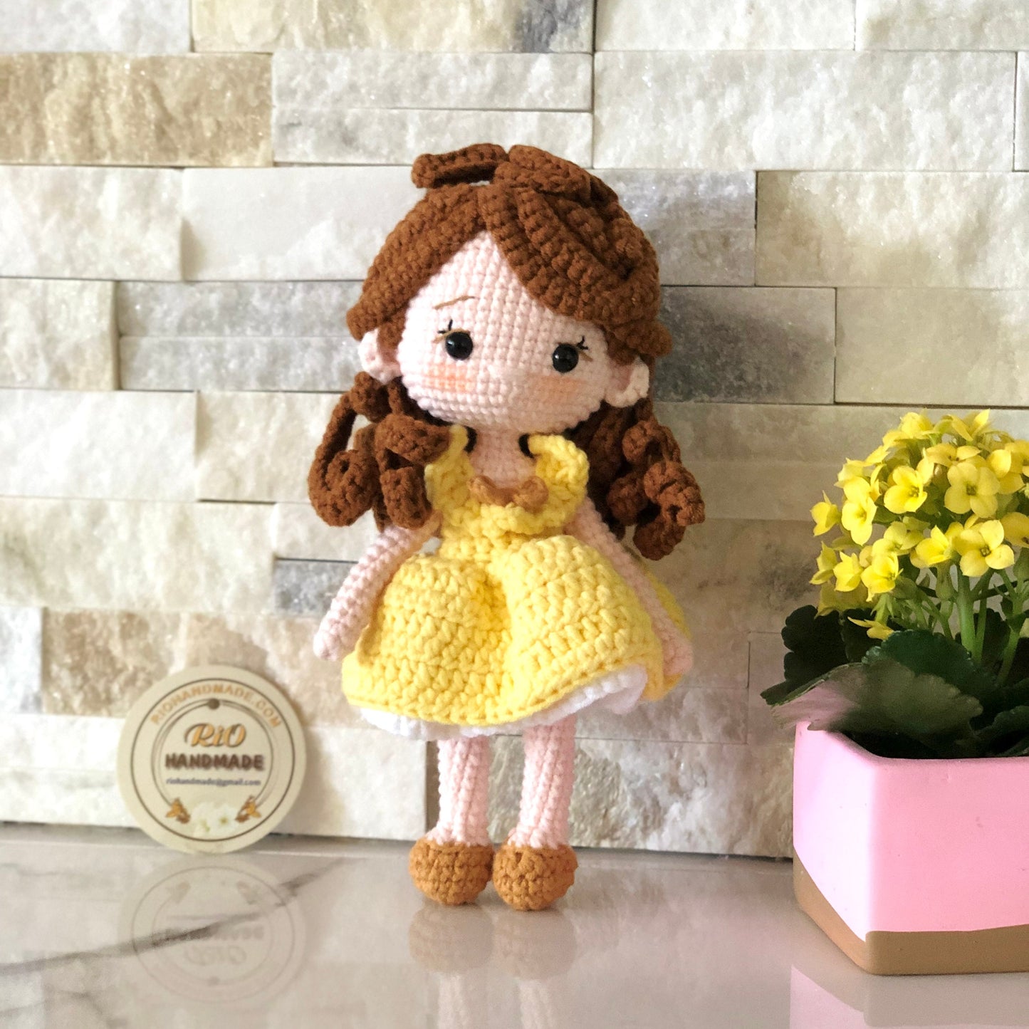 Handmade small crochet doll, amigurumi doll, cute doll, toy for kid, adult hobby