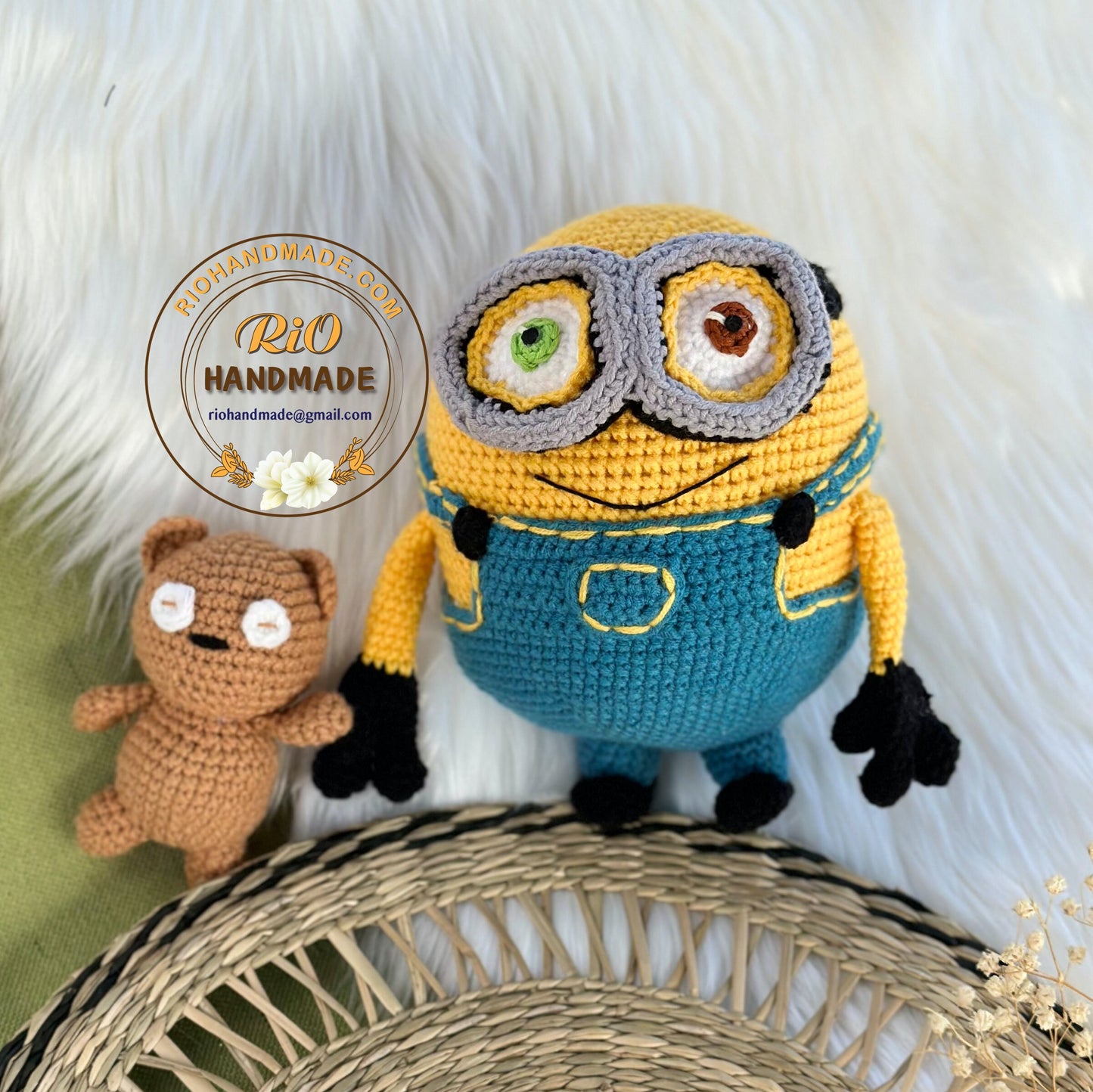 Ready To Ship, Handmade Bob Inspired, Cute Crochet, Amigurumi Bob, Cute Toy For Baby, Toddler, Kid, Adult Hobby