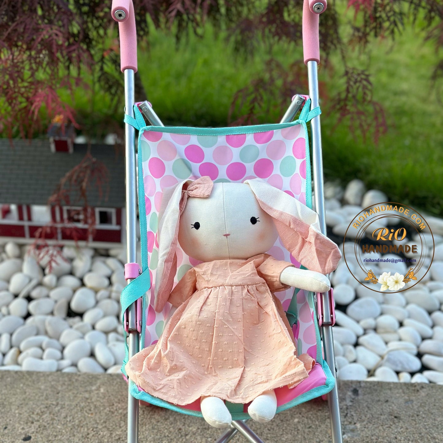 Ready To Ship, Rio Handmade Linen Bunny, Cute Present, Nursery Decor Stuffed, Linen Toy, Soft Toy For Baby, Toddler, Kid, Adult Hobby