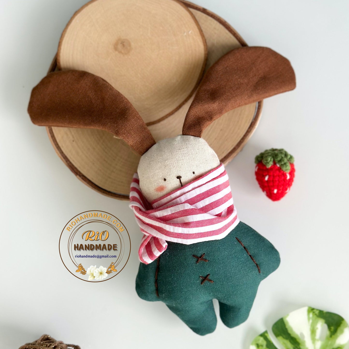 Ready To Ship, Rio Handmade Linen Bunny, Easter Present, Nursery Decor Stuffed, Linen Baby Toy, Soft Toy For Baby, Toddler, Kid, Adult Hobby
