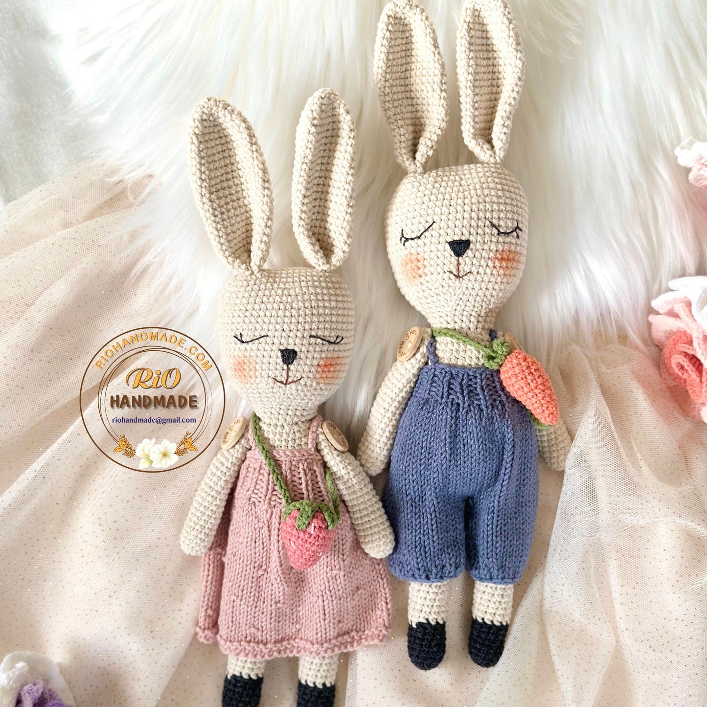 Ready To Ship, Handmade bunny crochet, amigurumi bunny plushie, cute stuffed, soft toy for baby, toddler, adult hobby, Baby shower gift