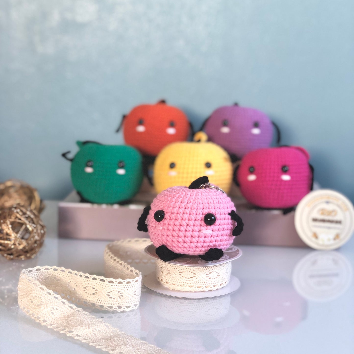 Handmade yarn cotton Junimo inspired crochet, amigurumi Junimo, Junimo stuffed, Junimo Plush, kid toy, adult hobby,