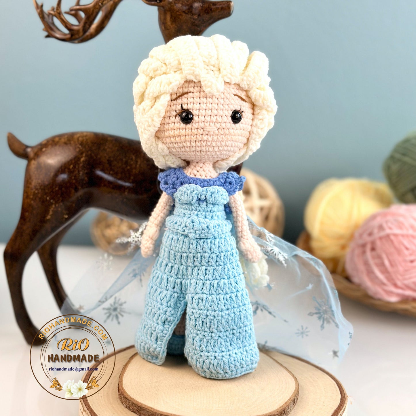 Handmade Princess Inspired Doll Crochet, Princess Doll, Amigurumi princess doll, Soft Toy For Baby, Toddler, Kid, Adult Hobby