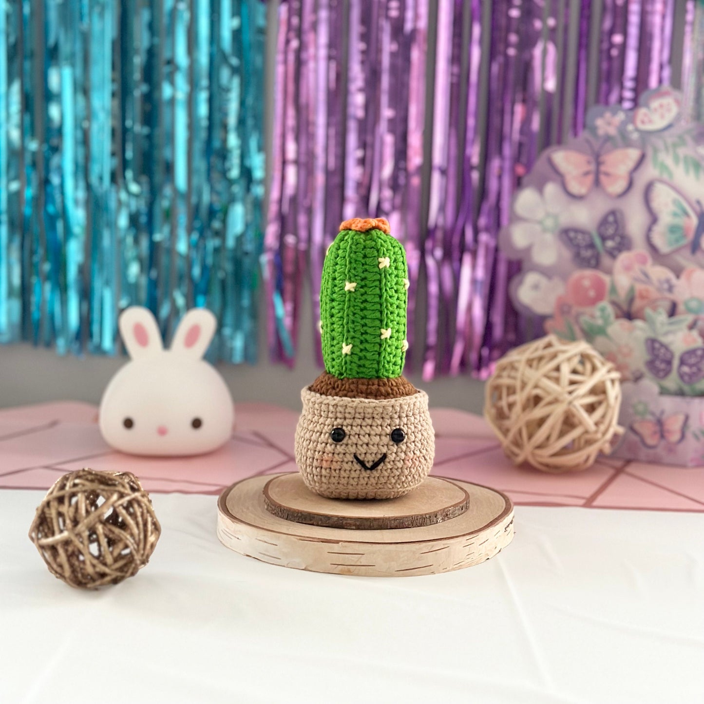 Ready To Ship, Handmade Cactus Gift, Crochet Cactus, Amigurumi Cactus, Faux Plant, Cactus Decor, Potted Cactus