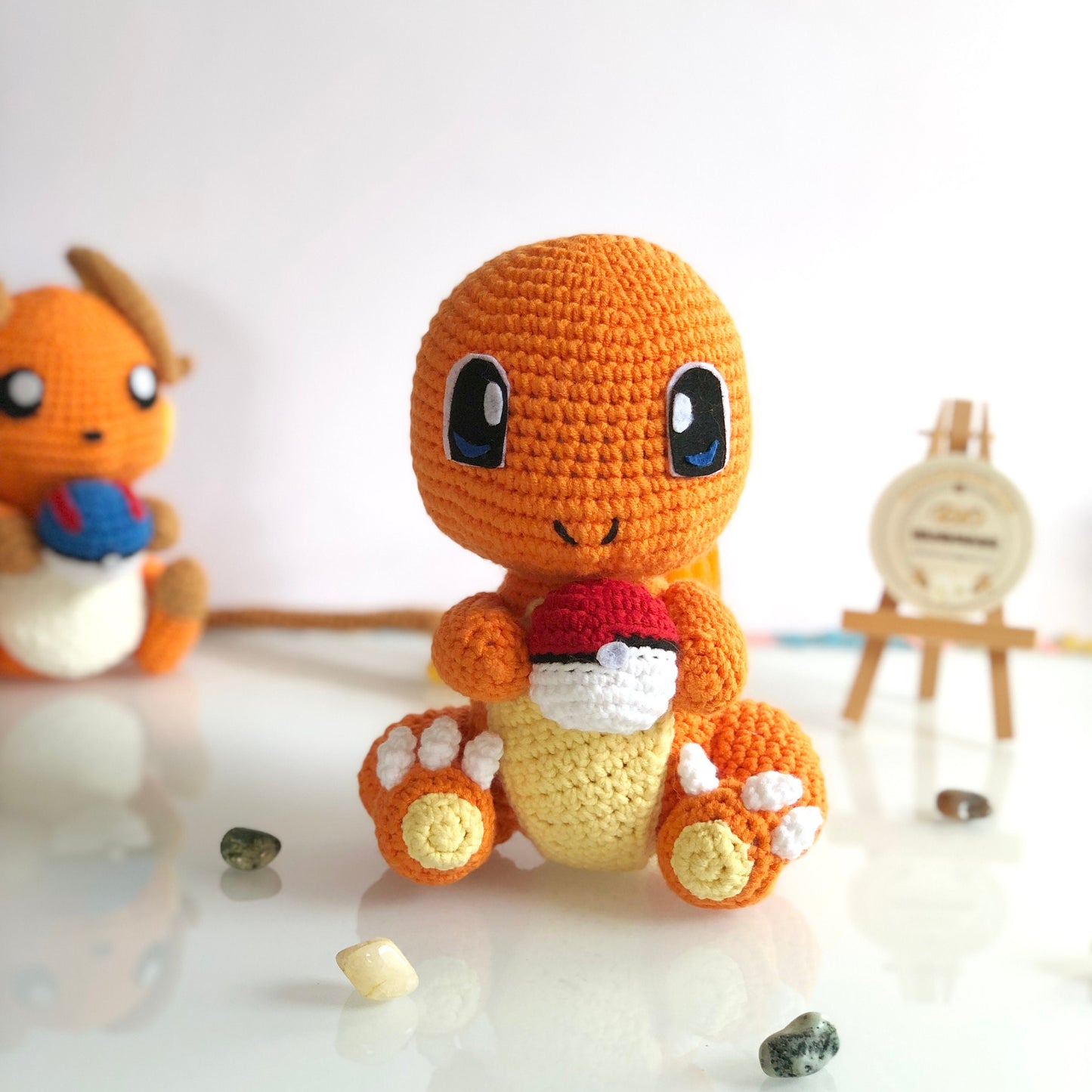 Handmade yarn cotton Animal with ball inspired crochet, amigurumi, cute toy for kid, adult hobby,