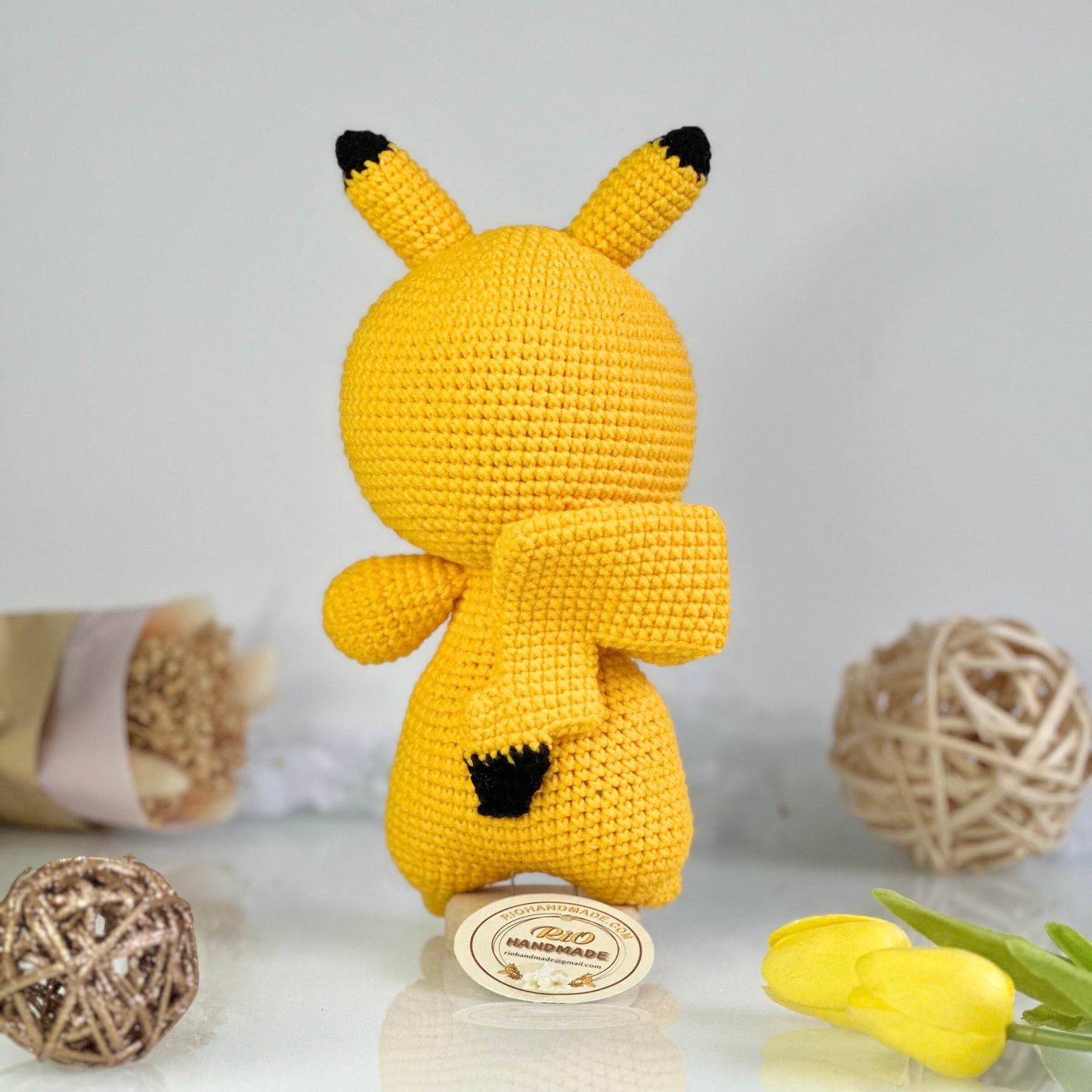 Handmade yarn cotton animal crochet, amigurumi, cute toy for toddler, kid, adult hobby,