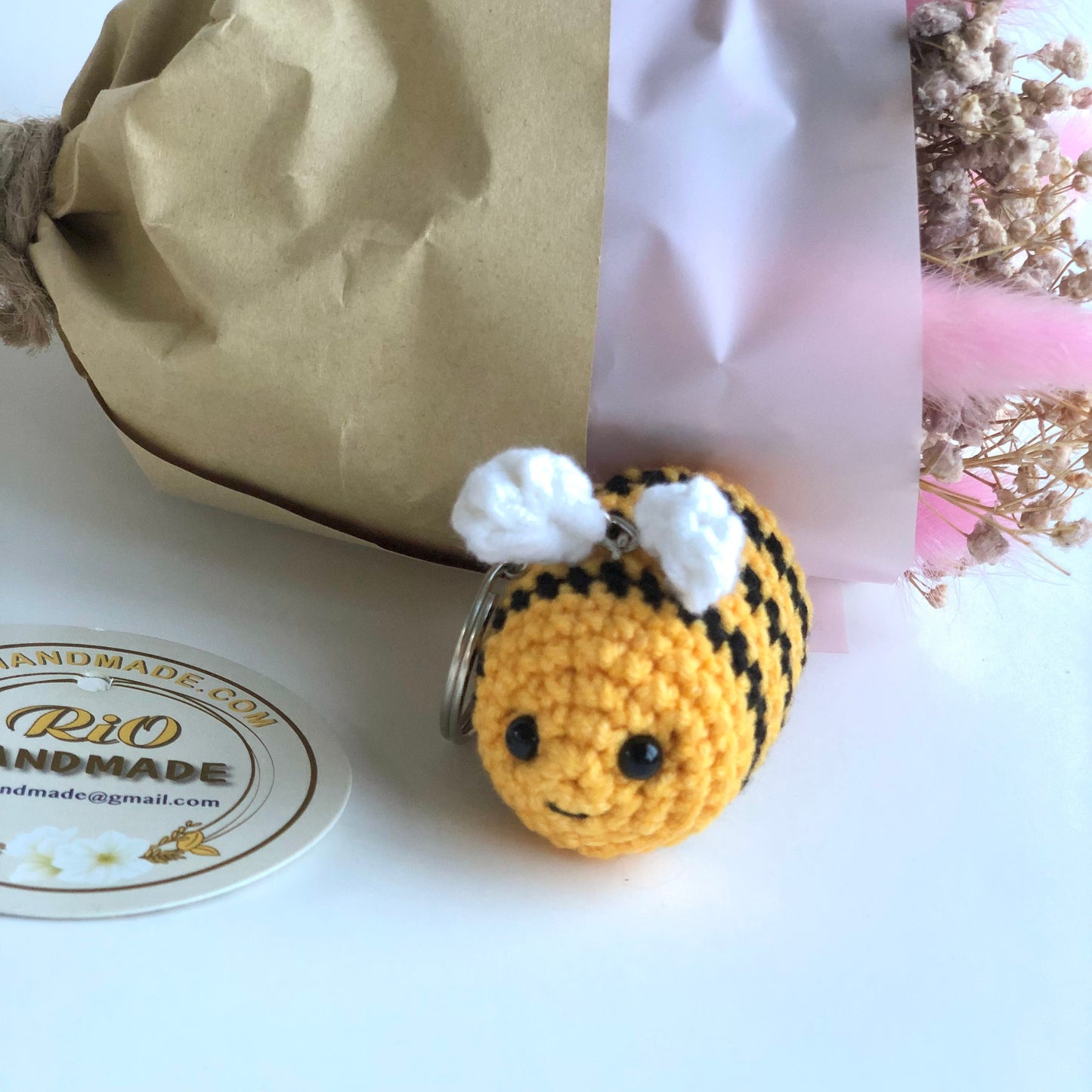 Handmade car rearview mirror charm crochet amigurumi, plushie toy, gift, car hanging accessory