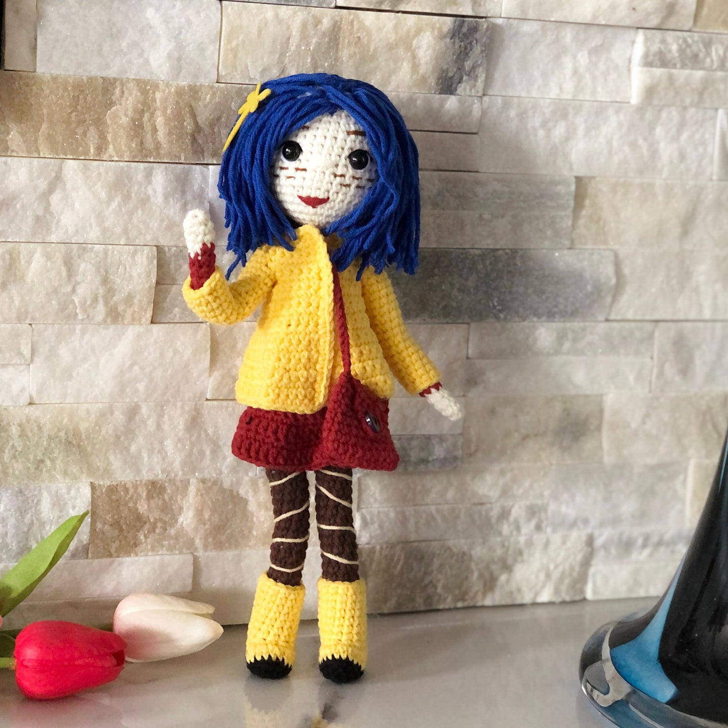 1pc Handmade yarn cotton doll crochet, amigurumi doll, cute, soft toy for baby, toddler, kid, adult hobby