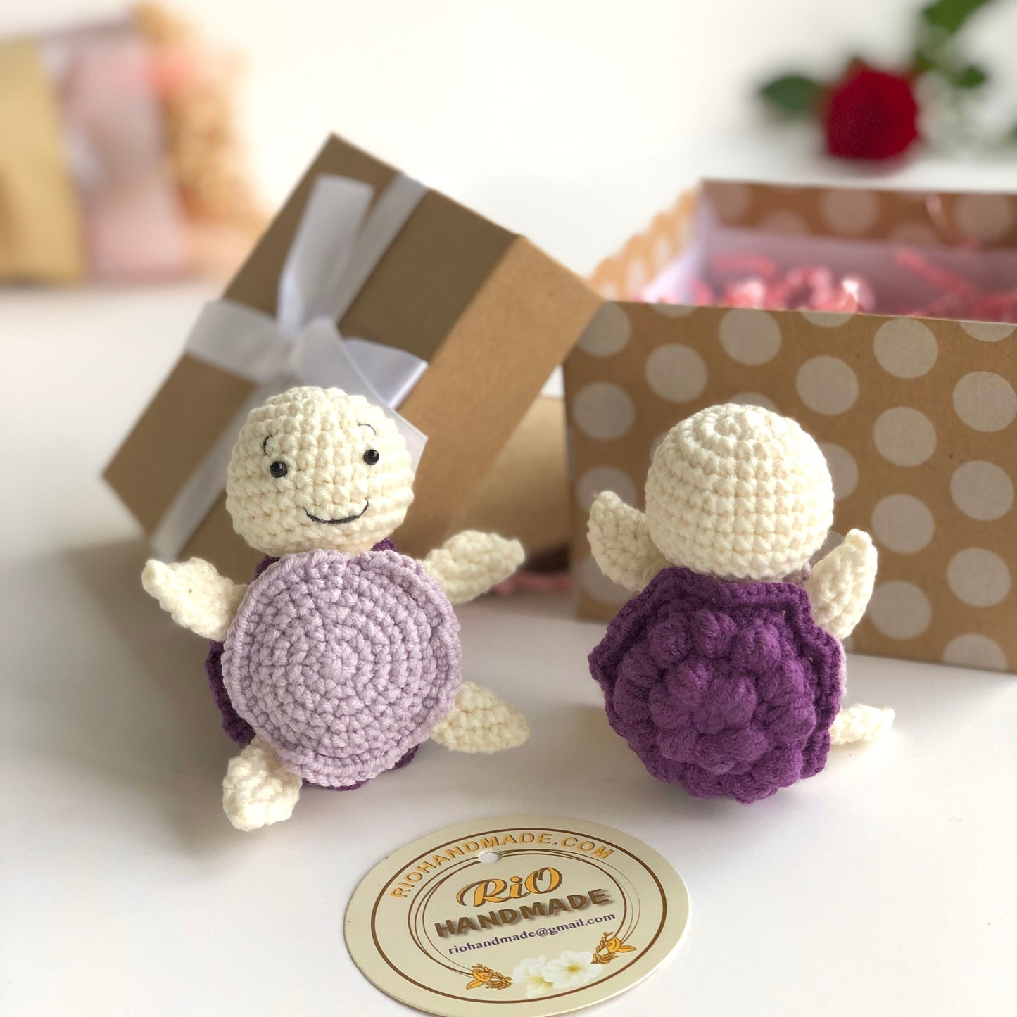 Handmade fun turtle crochet car charm, amigurumi, plushie toy, hanging, keychain