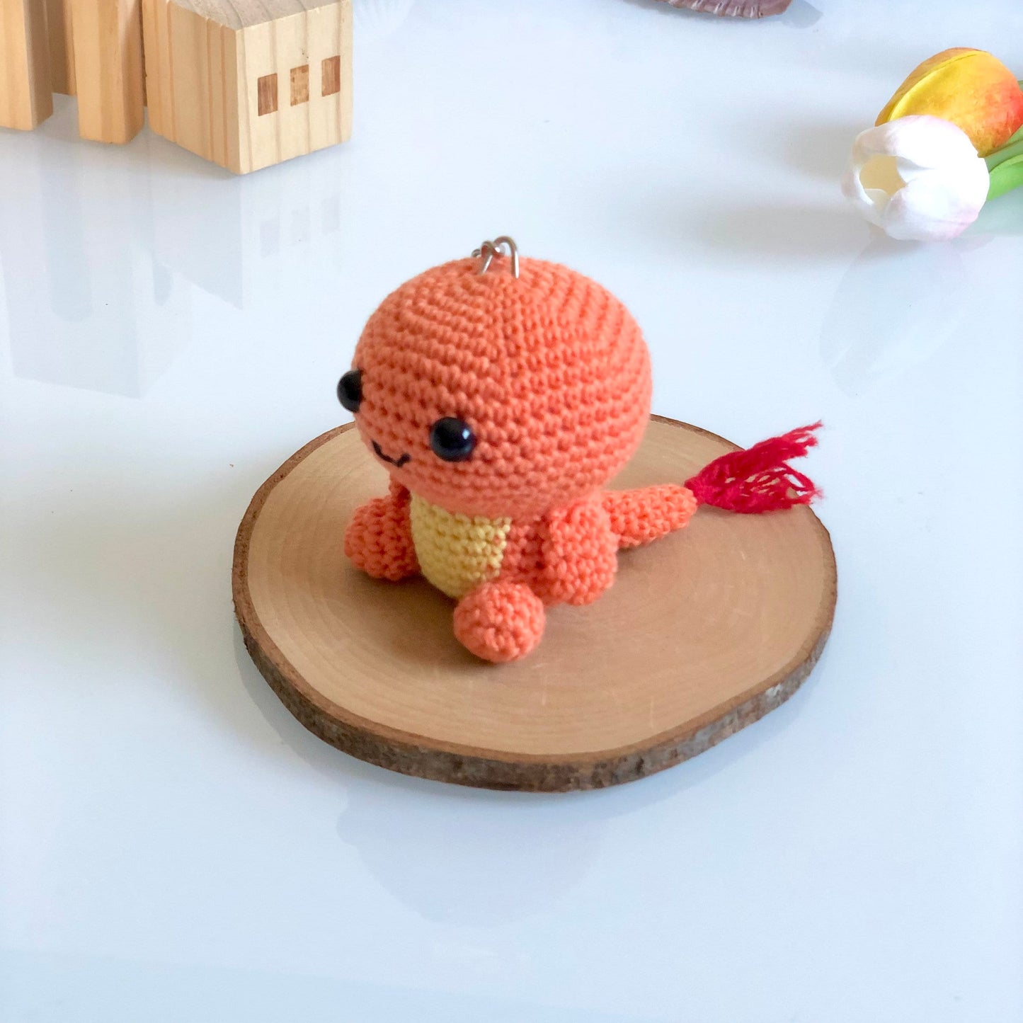 Handmade Crochet Keychain, Amigurumi Animal, Gift for Kids, Car Charm, Gift for Adults