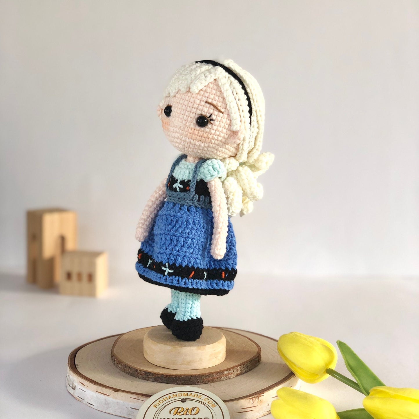 Handmade Princess Inspired Doll Crochet, Princess Doll, Amigurumi princess doll, Soft Toy For Baby, Toddler, Kid, Adult Hobby