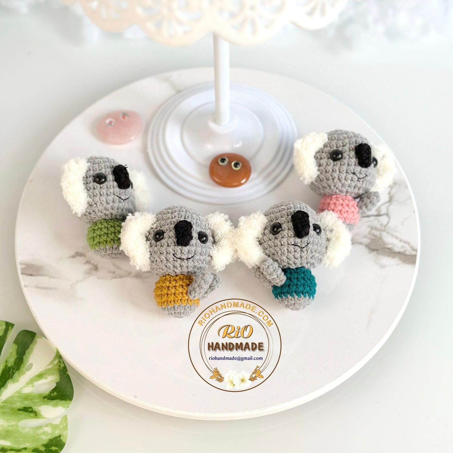 Handmade Koala Crochet Keychain, Cute Koala Keychain, Amigurumi Koala, Cute Gift