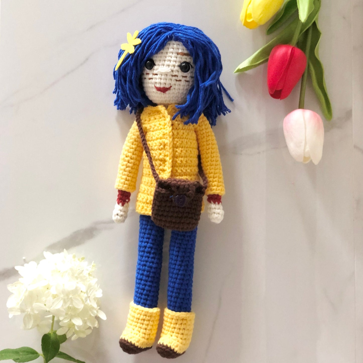 1pc Handmade yarn cotton doll crochet, amigurumi doll, cute, soft toy for baby, toddler, kid, adult hobby