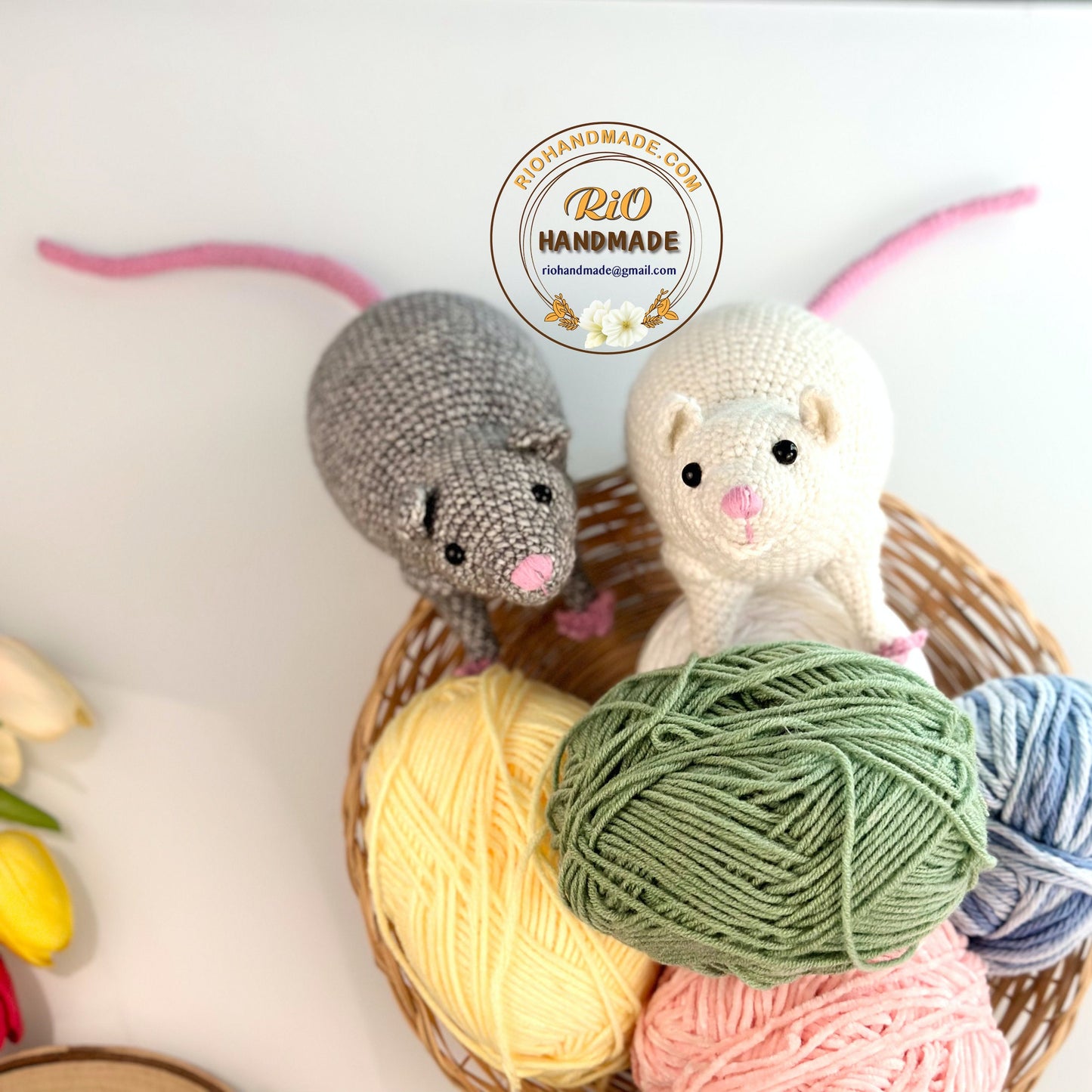 Handmade Rat, Crochet Realistic Rat, Amigurumi Rat, Cute Gift.