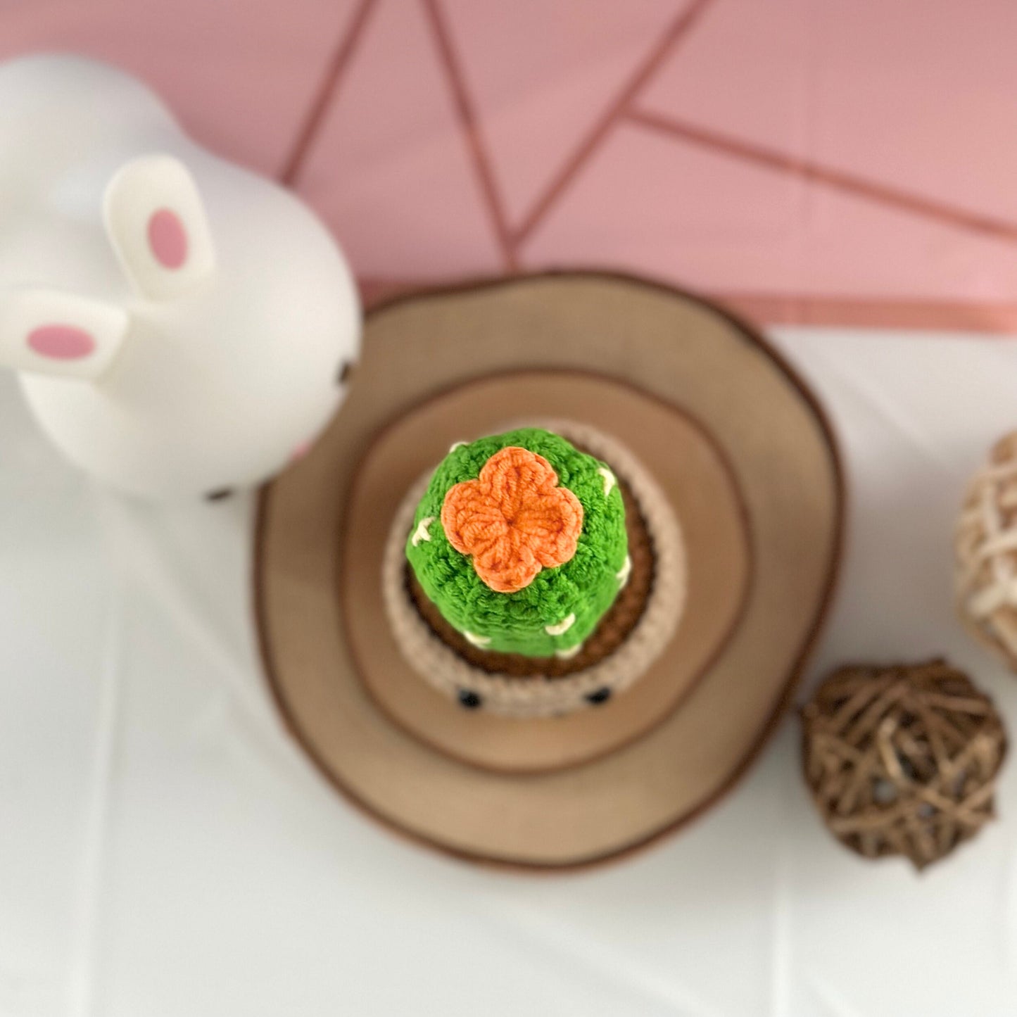 Ready To Ship, Handmade Cactus Gift, Crochet Cactus, Amigurumi Cactus, Faux Plant, Cactus Decor, Potted Cactus