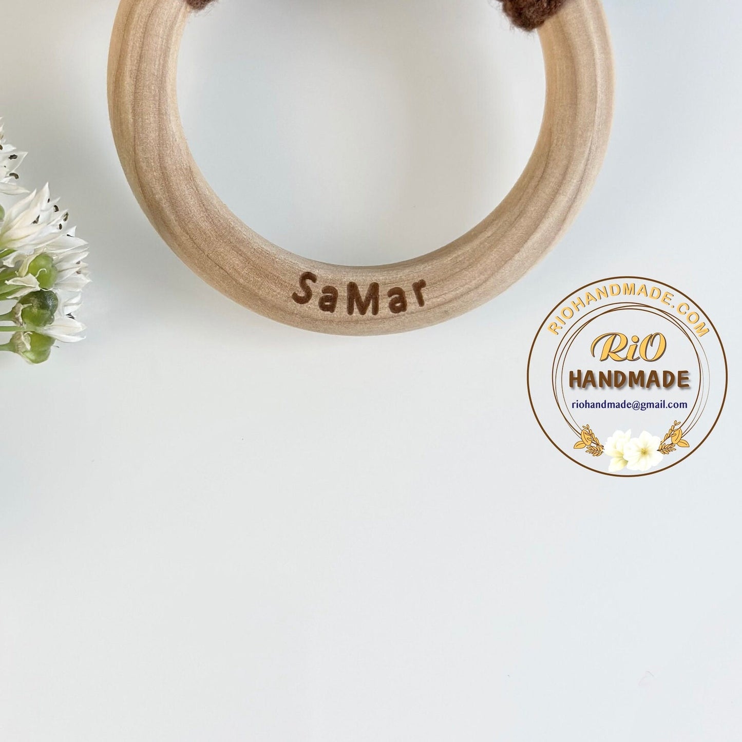Personalized Baby Gift, Crochet Highland Rattle, Baby Crochet Rattle Gift, Baby Shower Gift, Toy Rattle With Name