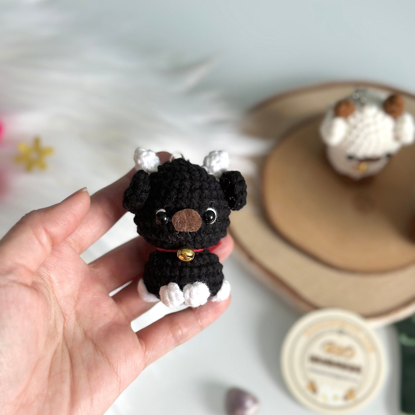 Rio Handmade, cow keychain, plushie toy, cute gift