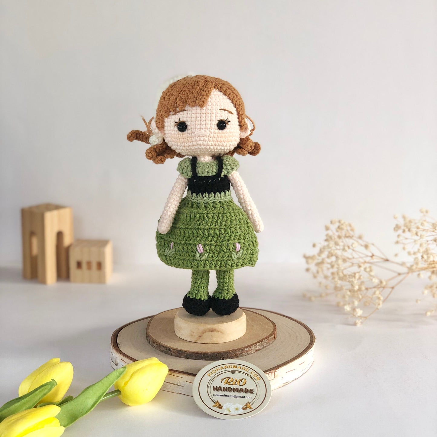 Handmade Princess Inspired Doll Crochet, Cute Princess, Amigurumi Princess Doll, Soft Toy For Baby, Kid, Adult Hobby