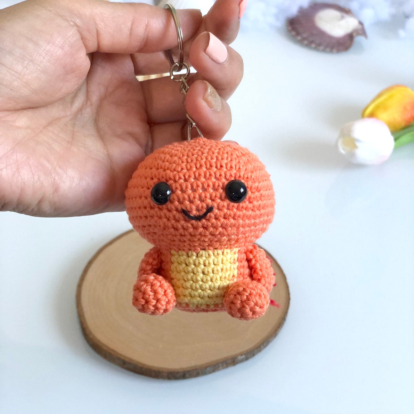 Handmade Crochet Keychain, Amigurumi Animal, Gift for Kids, Car Charm, Gift for Adults