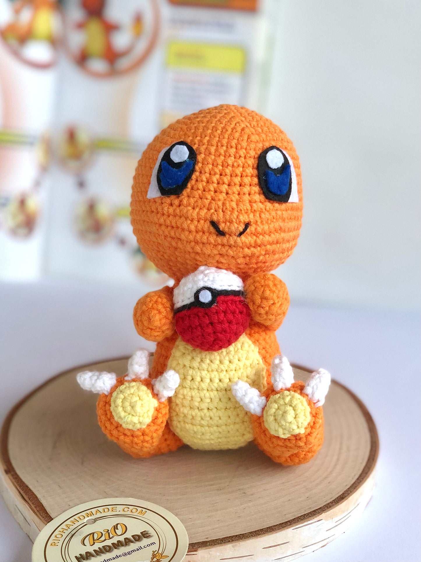 Handmade yarn cotton Animal with ball inspired crochet, amigurumi, cute toy for kid, adult hobby,