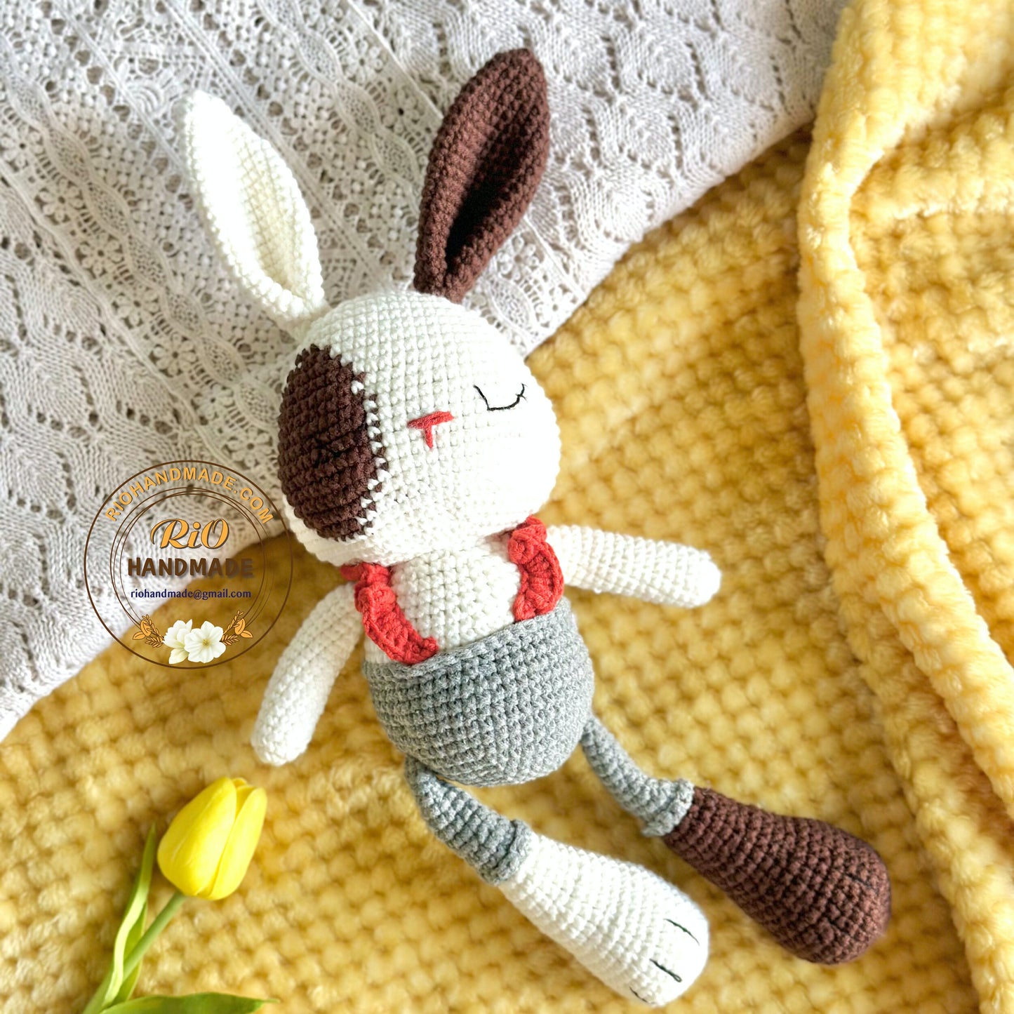 Handmade bunny crochet, amigurumi bunny , cute stuffed, soft toy for baby, toddler, kid, adult hobby