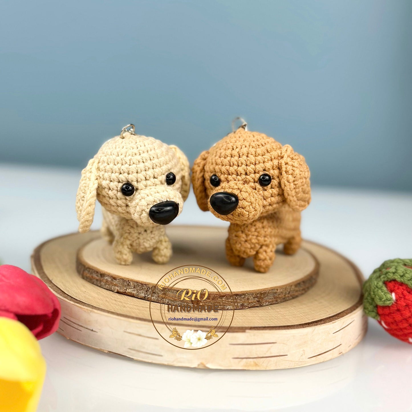 Rio Handmade yarn Dachshund crochet, amigurumi mini dachshund, cute dachshund, cute dog, home decor, crochet keychain, adult hobby