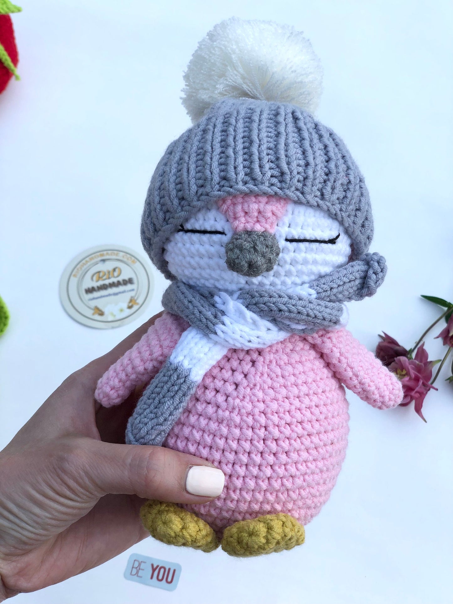 Handmade penguin, crochet penguin, amigurumi, cute, soft toy for baby, toddler, kid, adult hobby