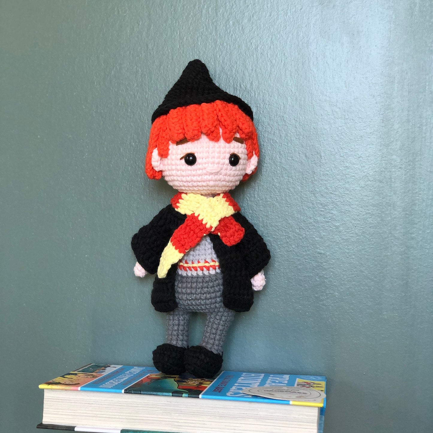 Handmade yarn cotton animator Harry inspired doll crochet, amigurumi doll, cute, toy for kid, adult hobby
