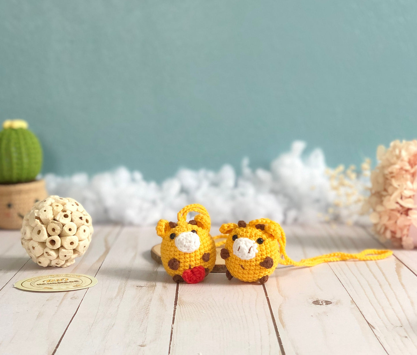 Handmade crochet hanging, car rearview mirror charm crochet amigurumi, plushie toy, cute gift, car hanging accessory