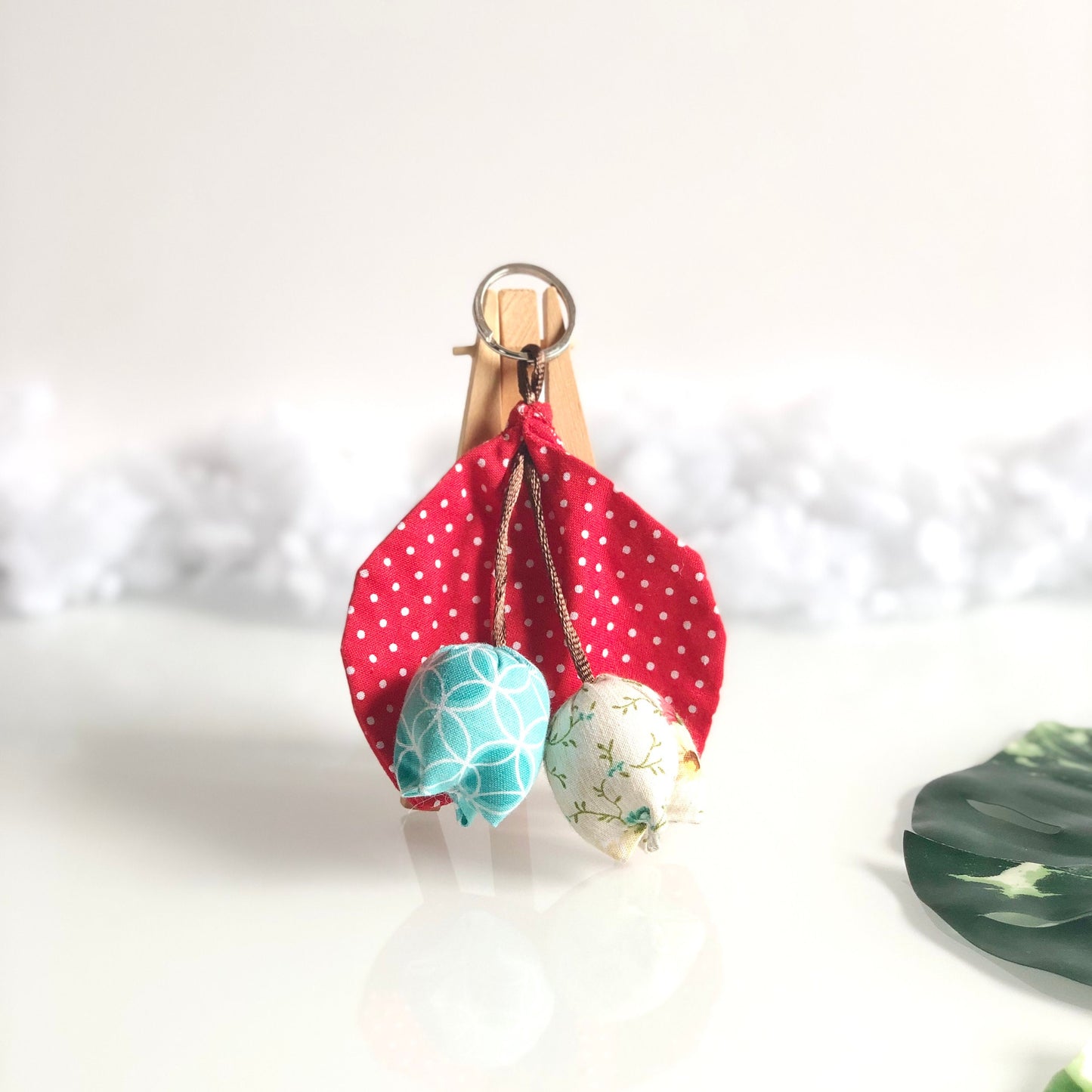 Handmade Tulip Keychain, Fabric Keychain, Keychain For Women, Gift For Her, RANDOM ONLY