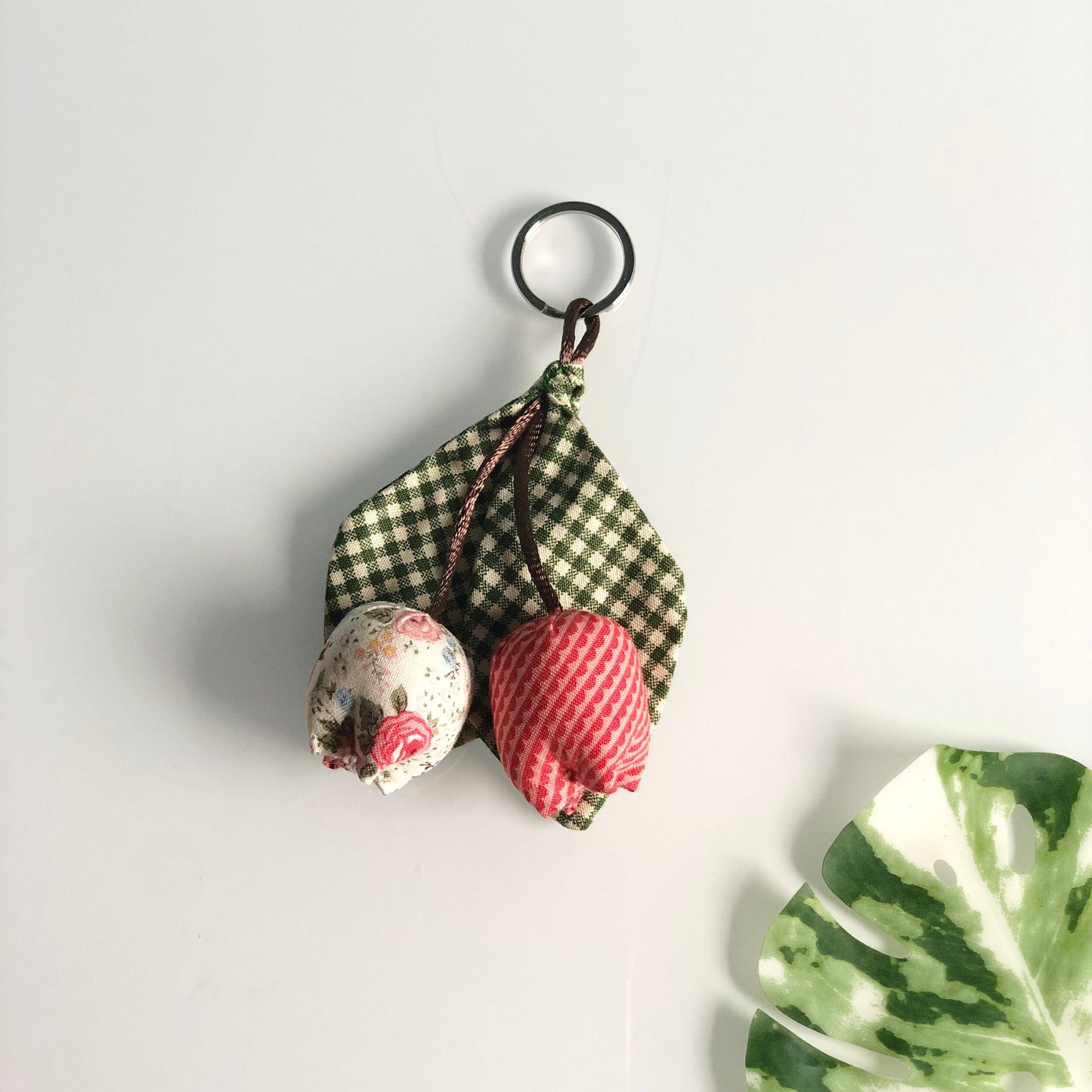 Handmade Tulip Keychain, Fabric Keychain, Keychain For Women, Gift For Her, RANDOM ONLY