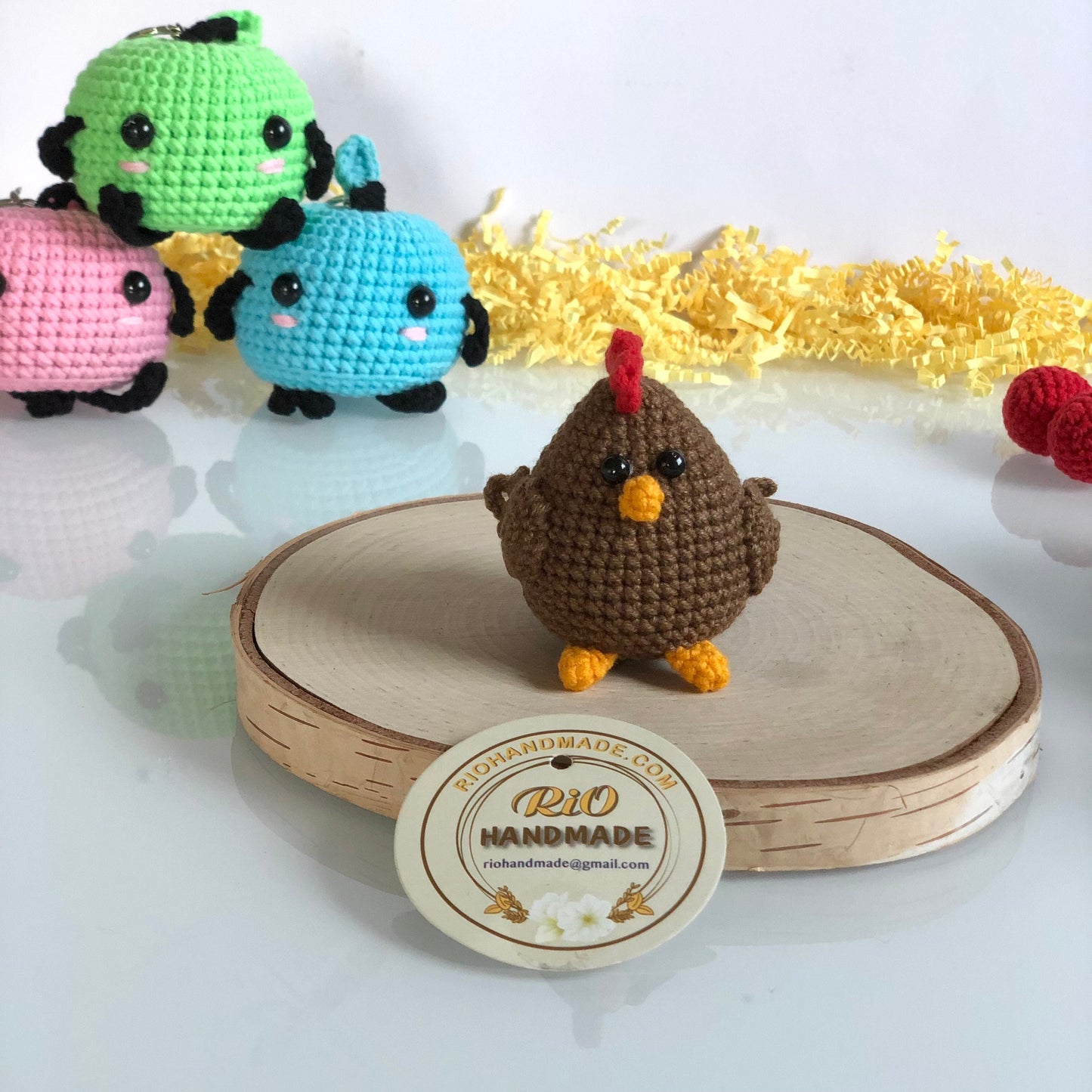 Handmade yarn cotton Chicken crochet, amigurumi Chicken, Chicken stuffed, Chicken Inspired Plush, kid toy, adult hobby,
