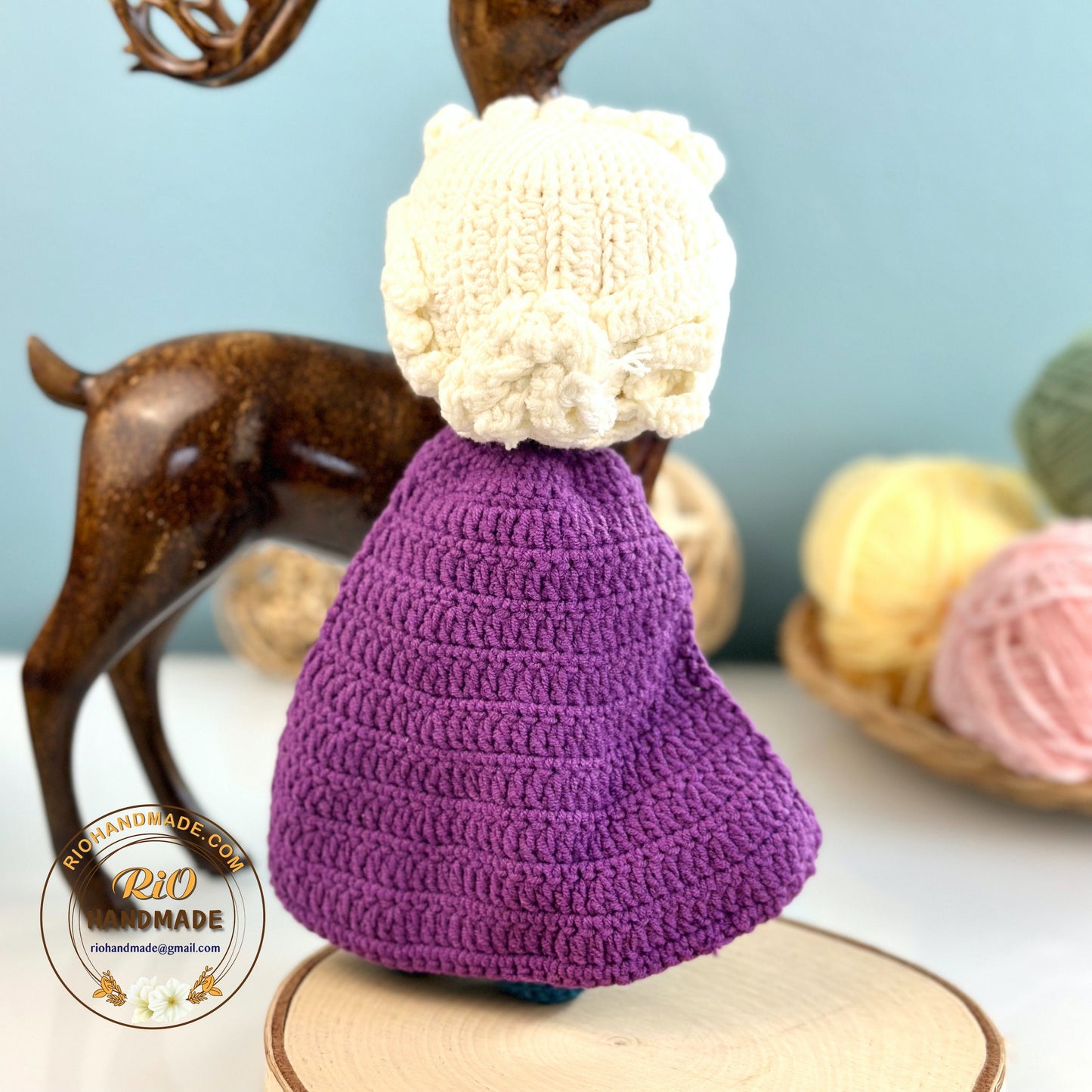 Handmade Princess Inspired Doll Crochet, Princess Doll, Amigurumi princess doll, Soft Toy For Baby, Toddler, Kid, Adult Hobby