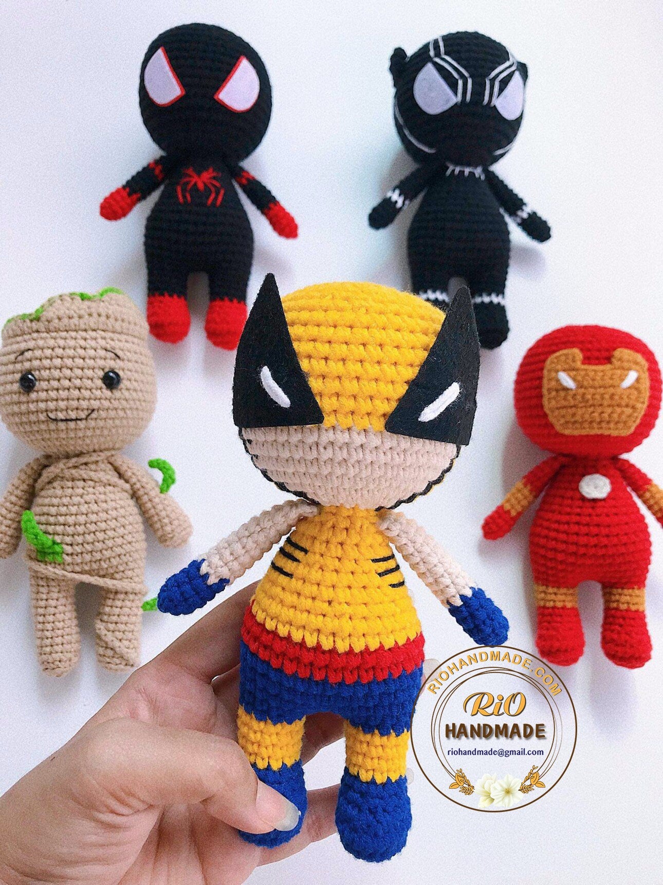 Handmade crocheted doll, Crochet mini doll, Handmade plush doll, Mini custom doll, Cute gift