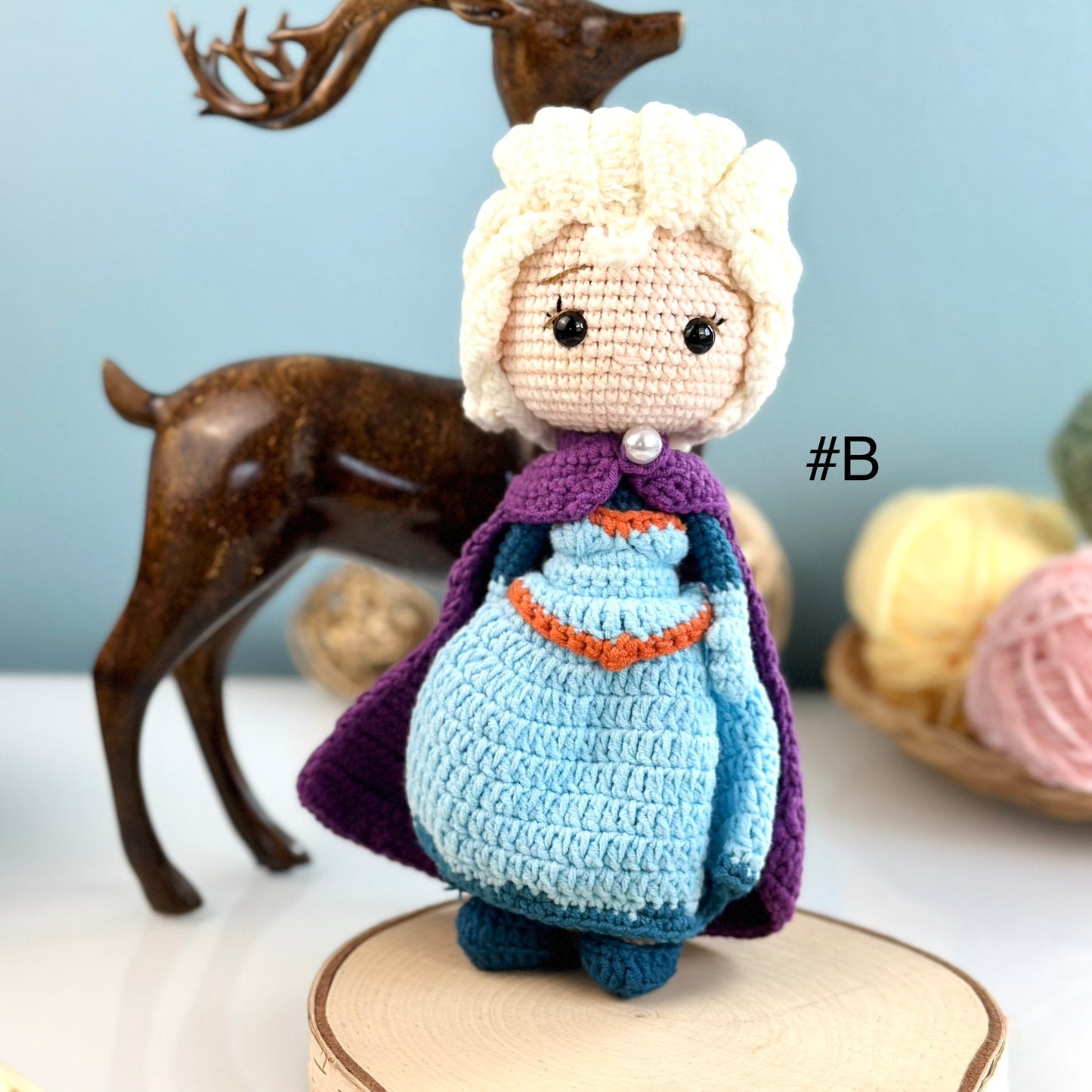 Handmade Princess Inspired Doll Crochet, Princess Doll, Amigurumi princess doll, Soft Toy For Baby, Toddler, Kid, Adult Hobby